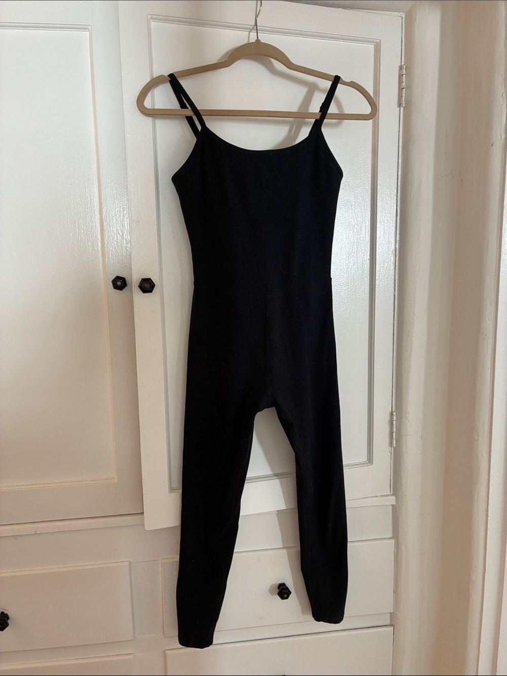 Beyond Yoga Black Slim-Strap Jumpsuit